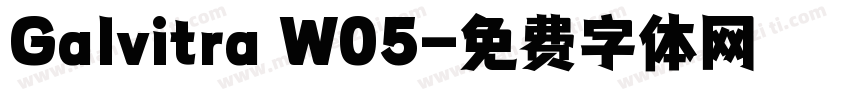 Galvitra W05字体转换